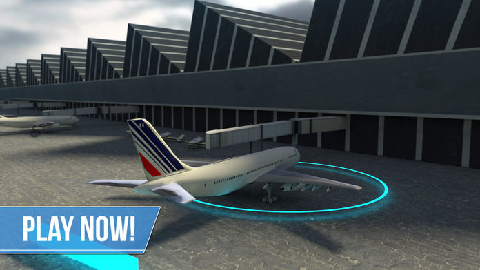 Screenshot of Plane Simulator PRO - landing, parking and take-off maneuvers - real airport SIM