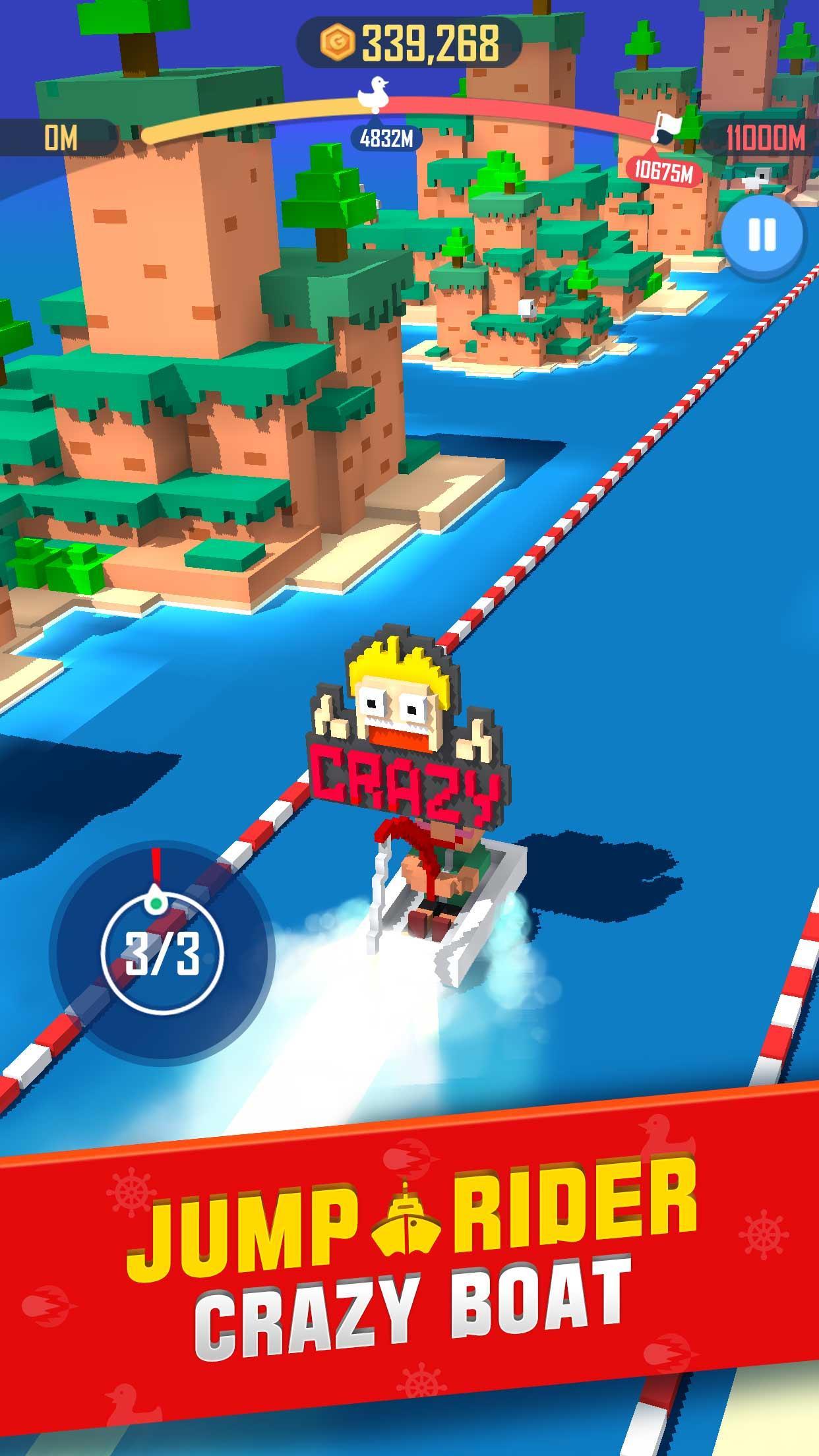 Screenshot 1 of Jump Rider: Сумасшедшая лодка 