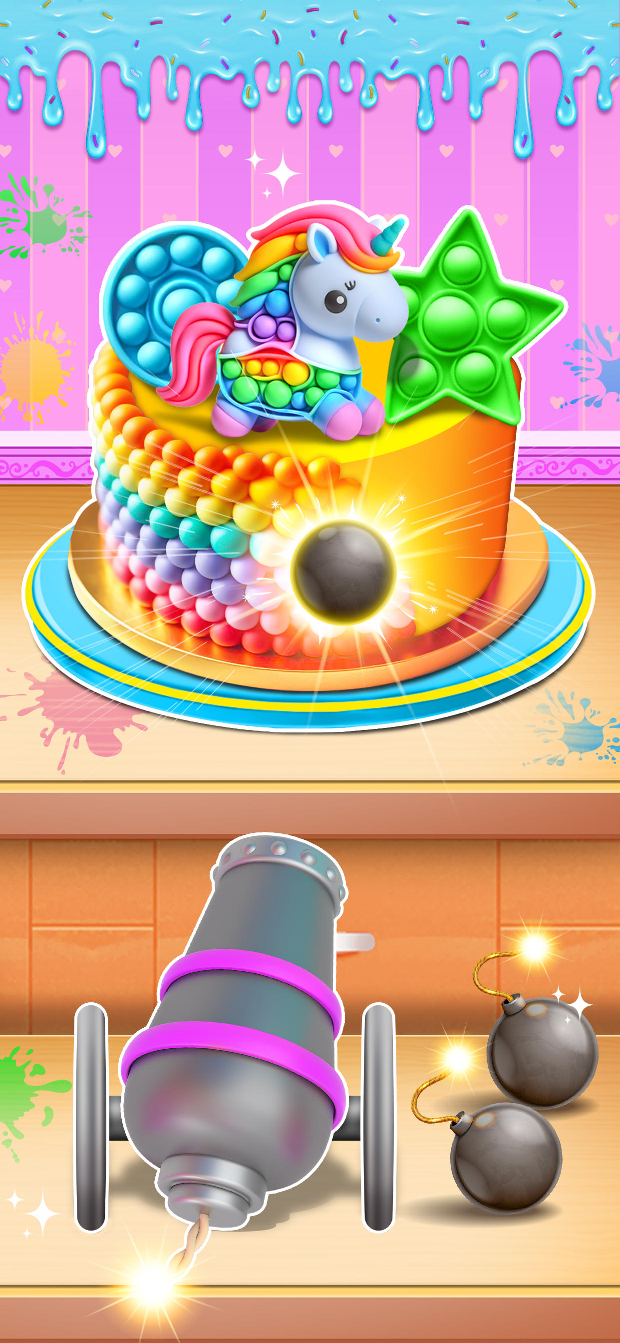 Cake Master DIY Popit Game Game Screenshot
