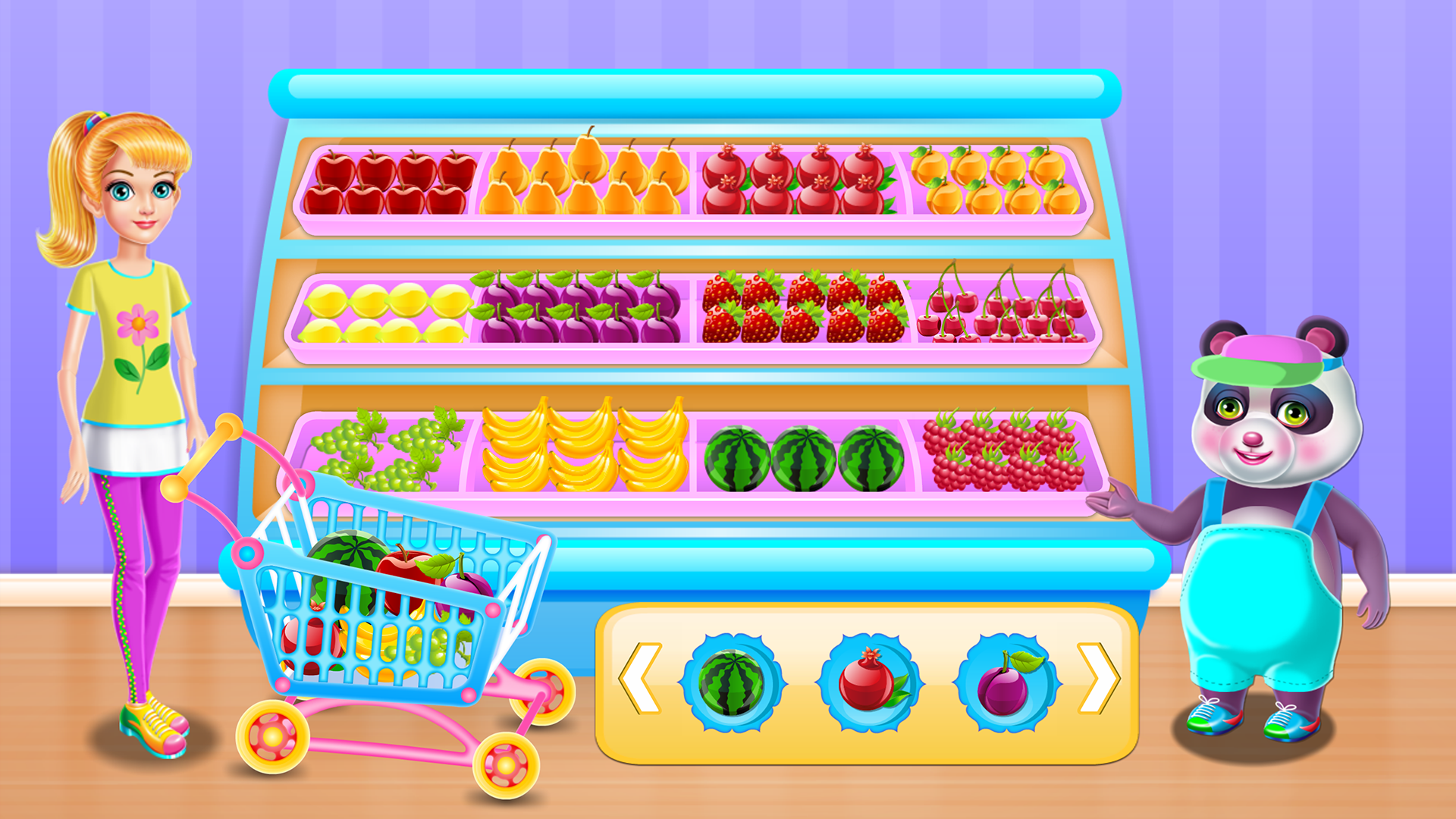 Panda Supermarket Manager Game Screenshot