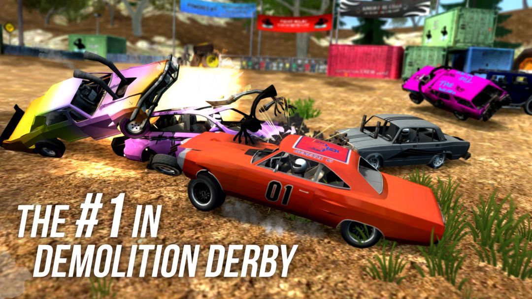 Demolition Derby Multiplayer 게임 스크린 샷