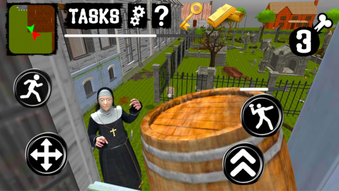 Nun Neighbor Escape from Evil ภาพหน้าจอเกม