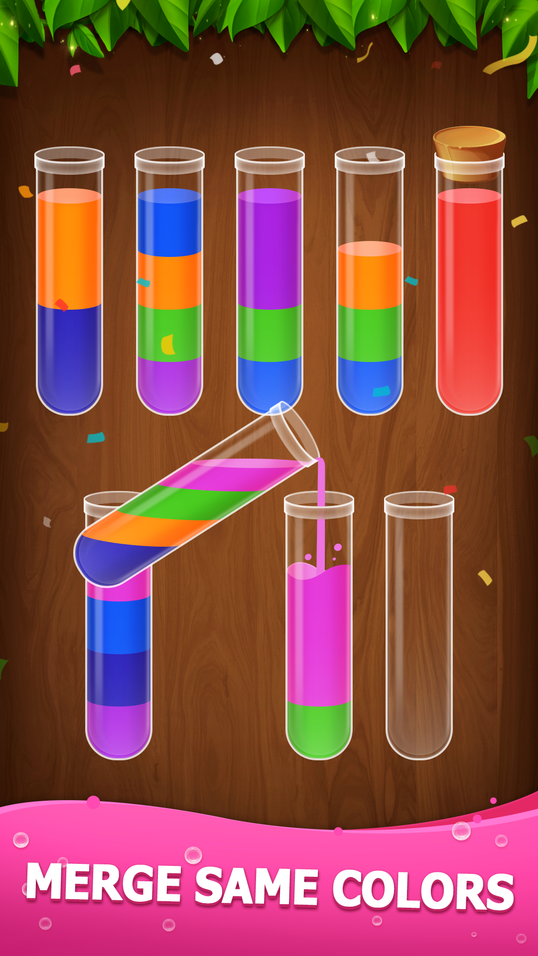 Screenshot 1 of 水排序 - 顏色排序遊戲 1.5