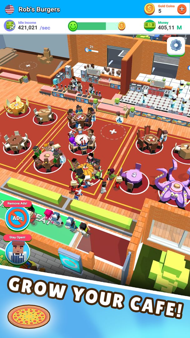 Screenshot of Idle Diner! Tap Tycoon