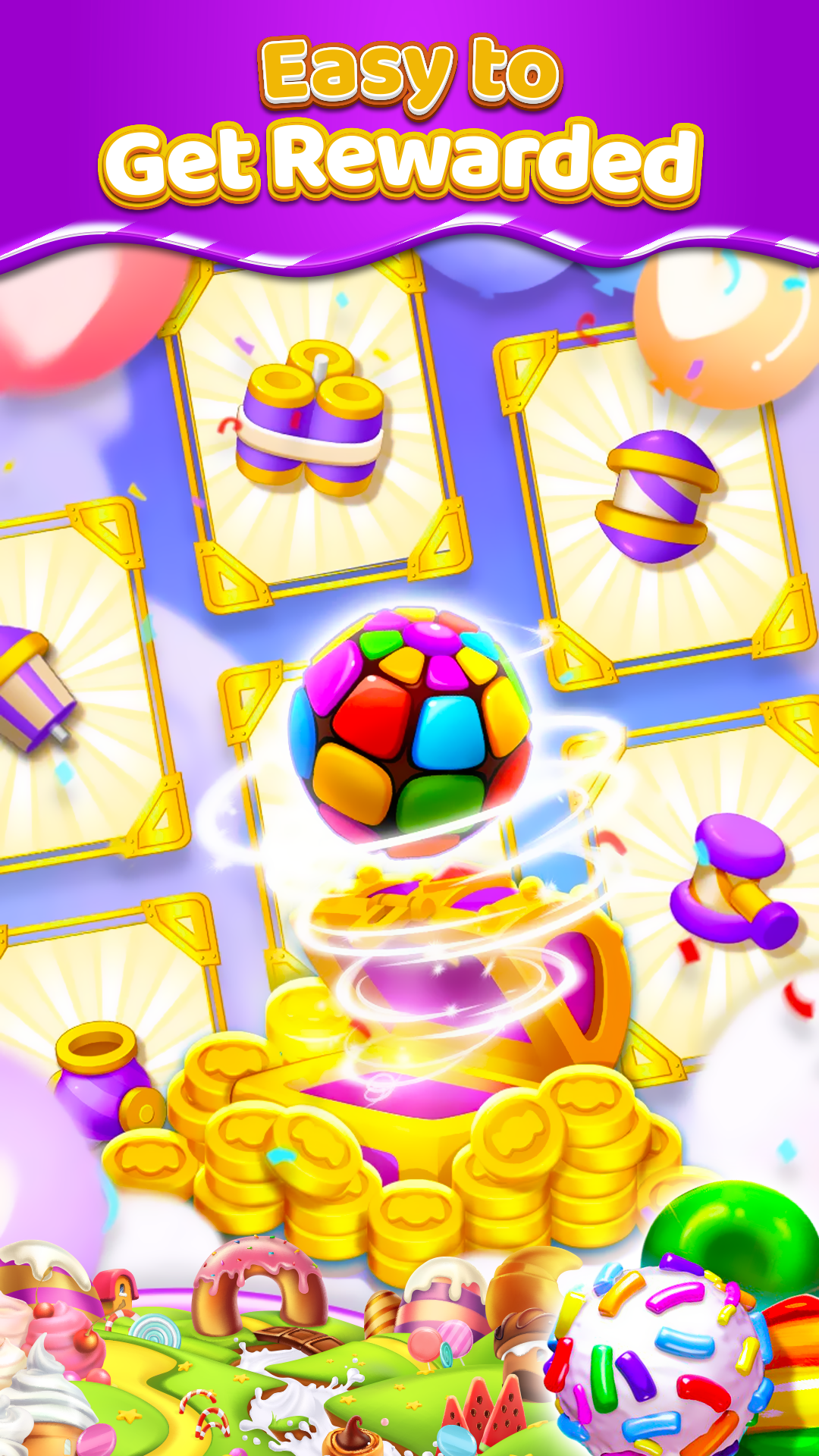 Candy Match 3: Sweet World Game Screenshot