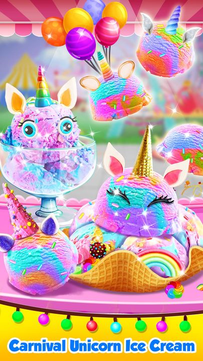 Screenshot 1 of Unicorn Ice Cream Maker - Carnival Fair Food 2018 1.8