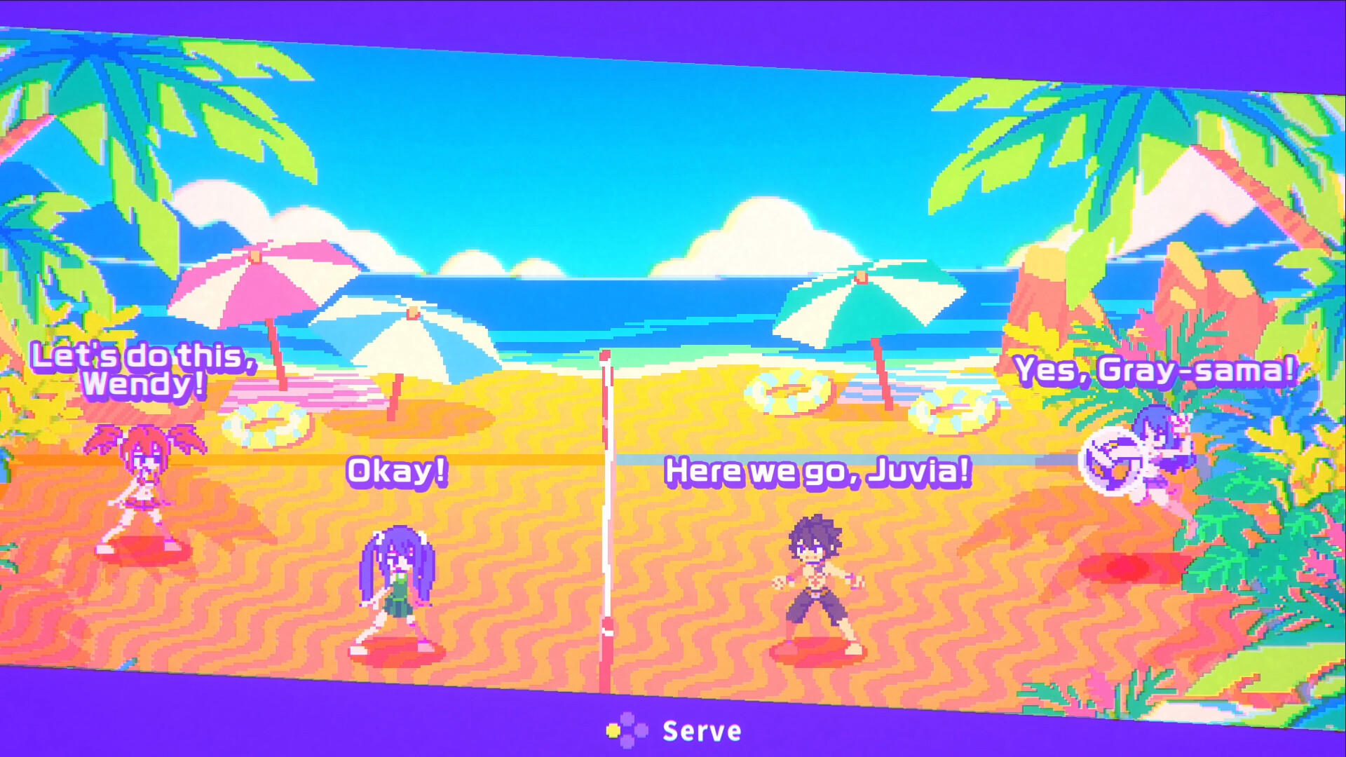 FAIRY TAIL: Beach Volleyball Havoc Game Screenshot