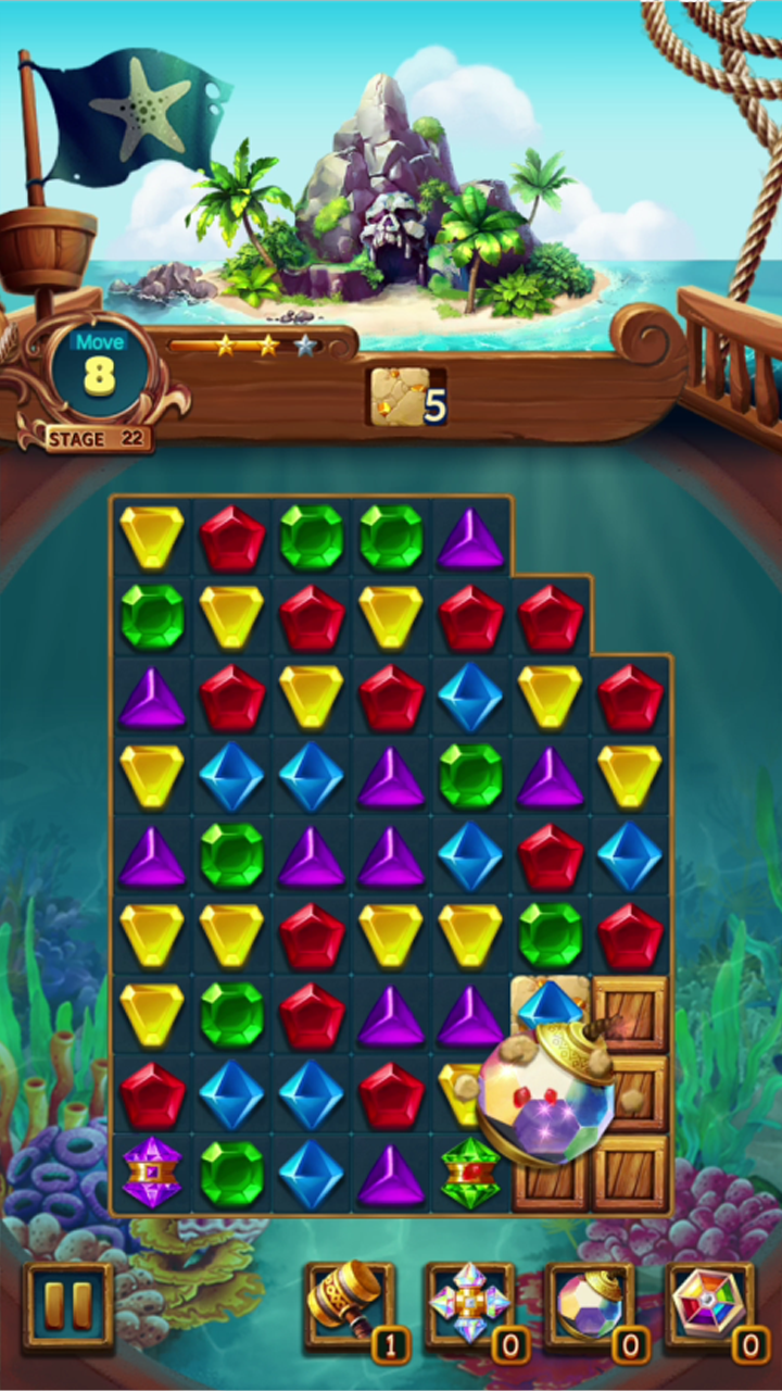 Jewels Fantasy : Quest Temple Game Screenshot