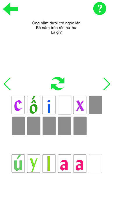 Скриншот игры Cái Nồi Gì Thế - Trò Chơi Đoán Chữ Đố Tục Giảng Thanh