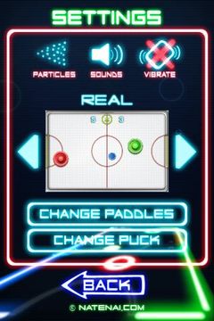 Glow Hockey 2 Game Screenshot
