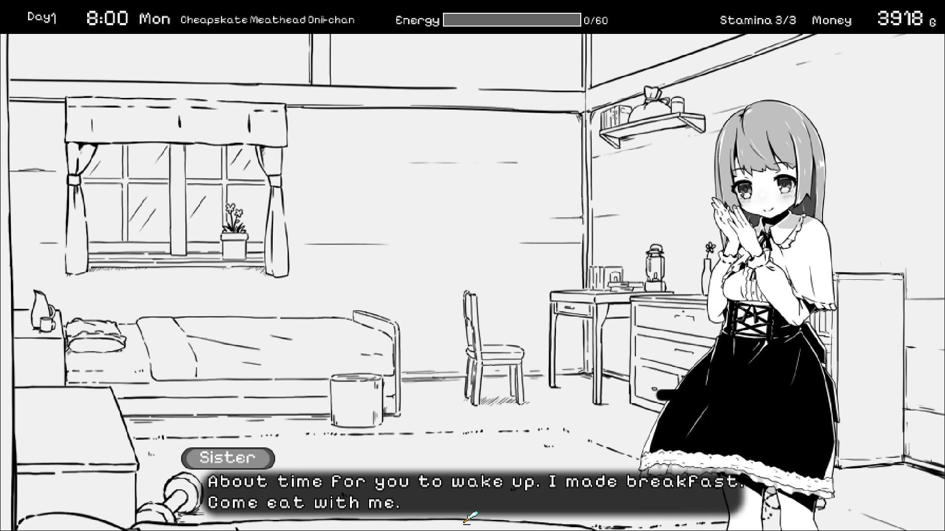 Screenshot 1 of Living With Sister: Monochrome Fantasy 