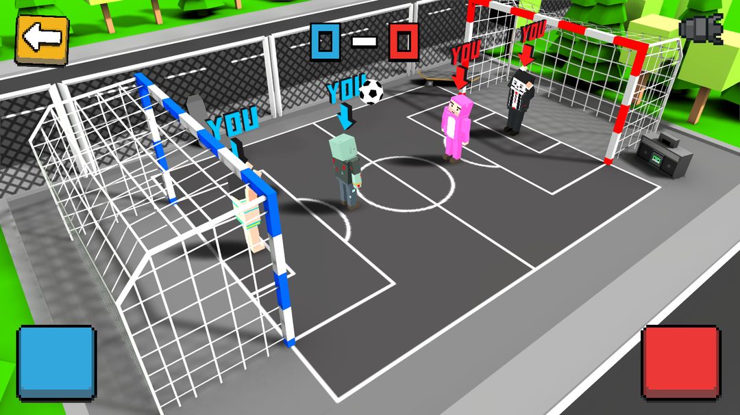 Cubic Street Soccer 3D ภาพหน้าจอเกม