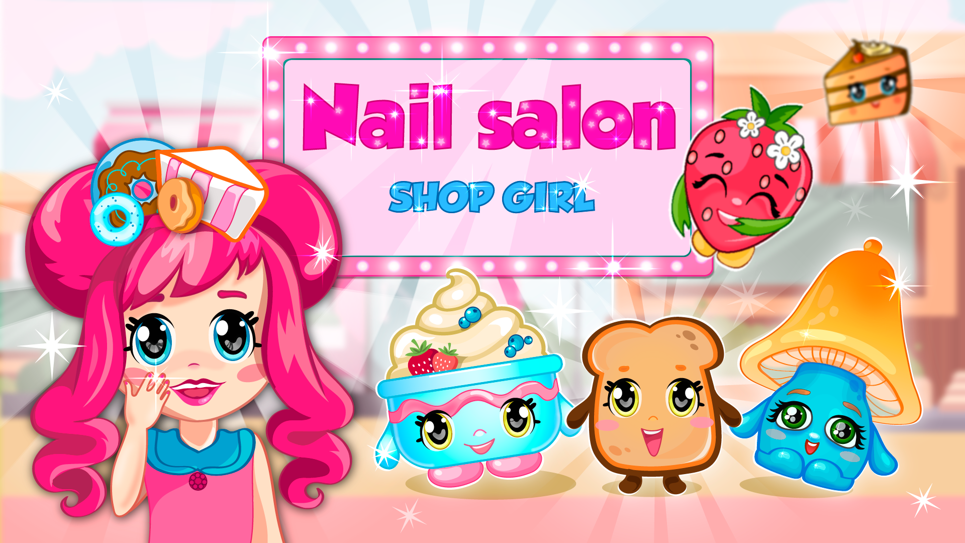 Nail salon shop girl Game Screenshot