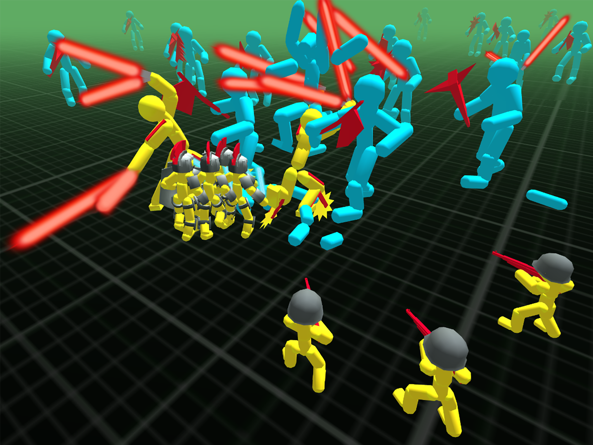 Скриншот игры Stickman Simulator Neon Battle