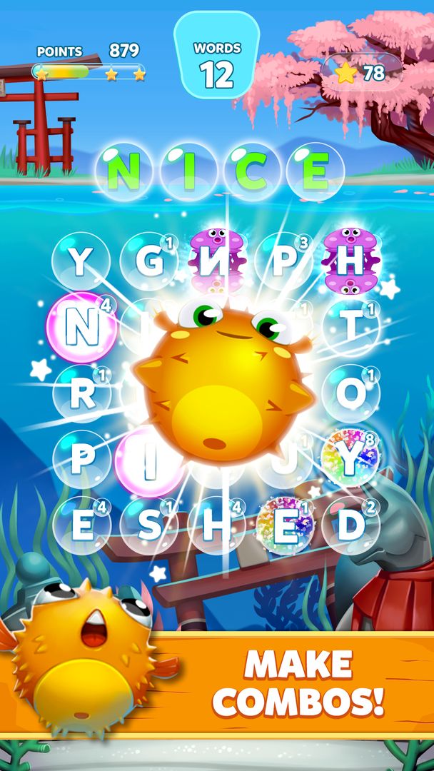 Bubble Words - Word Games Puzz screenshot game