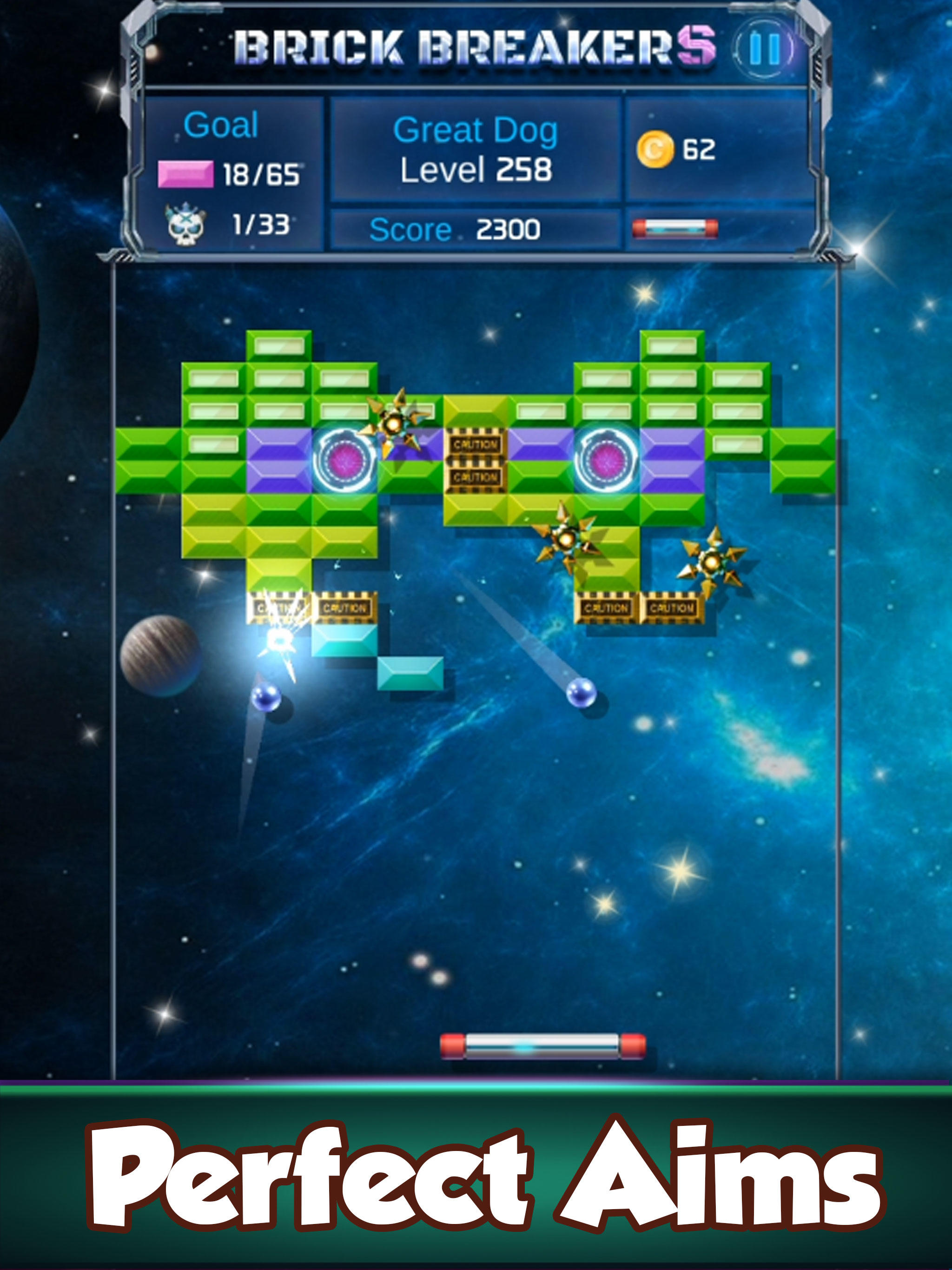 Brick Breaker : Space Outlaw Game Screenshot