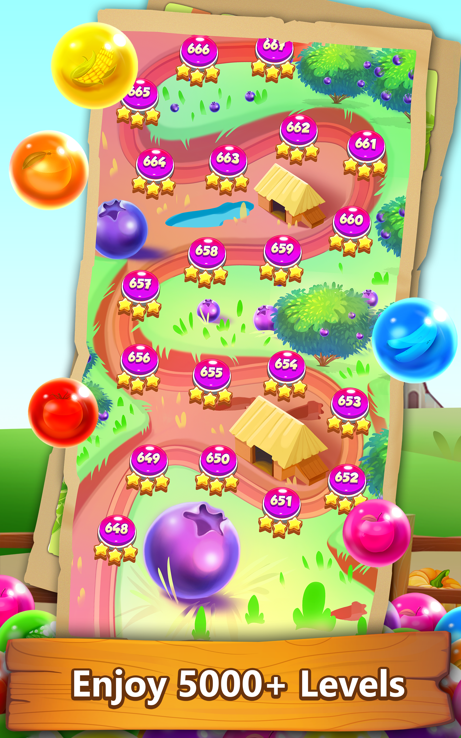 Farm Pop : Bubble Shooter 2025 Game Screenshot