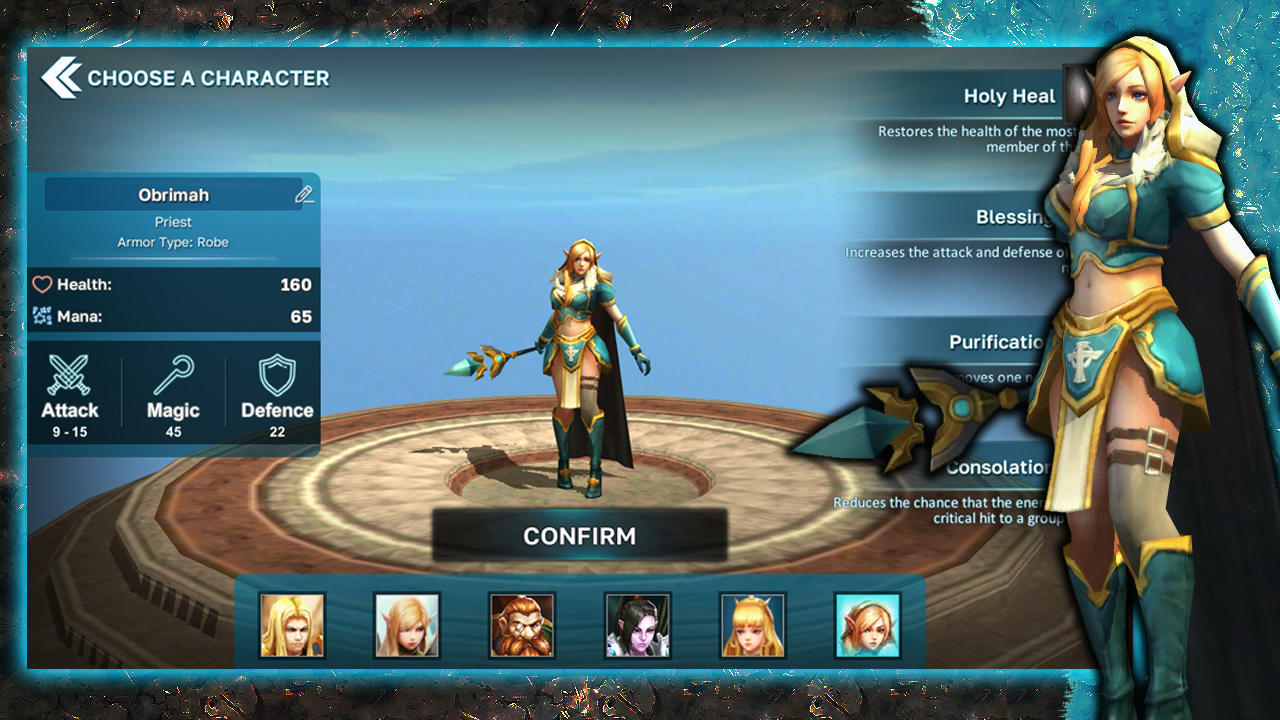 Screenshot 1 of Fantasy Heroes: Game nhập vai hành động 3D 0.42