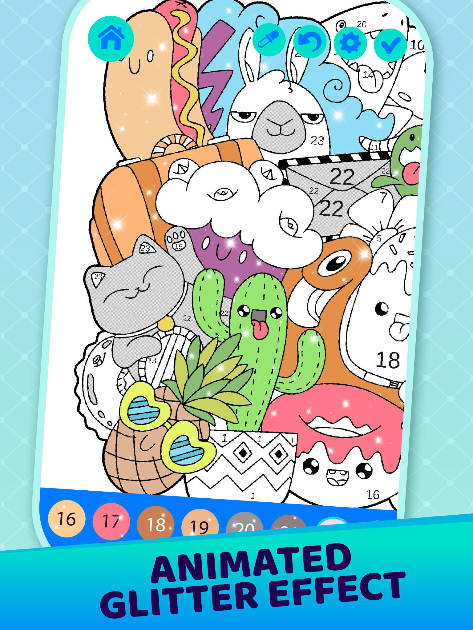 Screenshot 2 of Funny Doodle Coloring Book 2.2