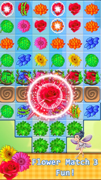 Blossom Mania Game Screenshot