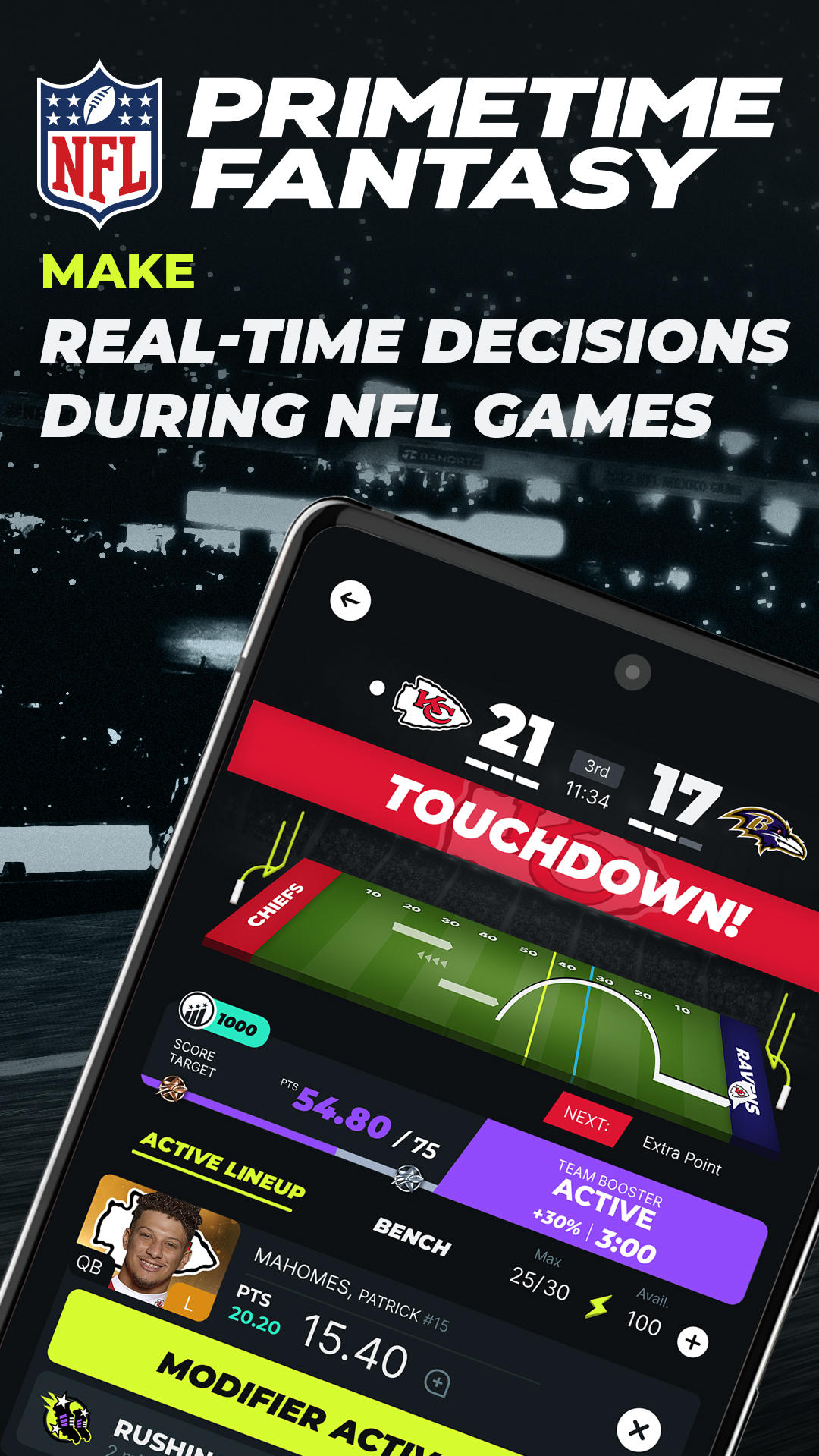 Скриншот игры NFL Primetime Fantasy