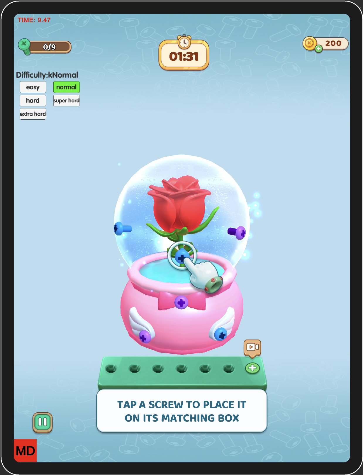 Triple Screw Match Game Screenshot