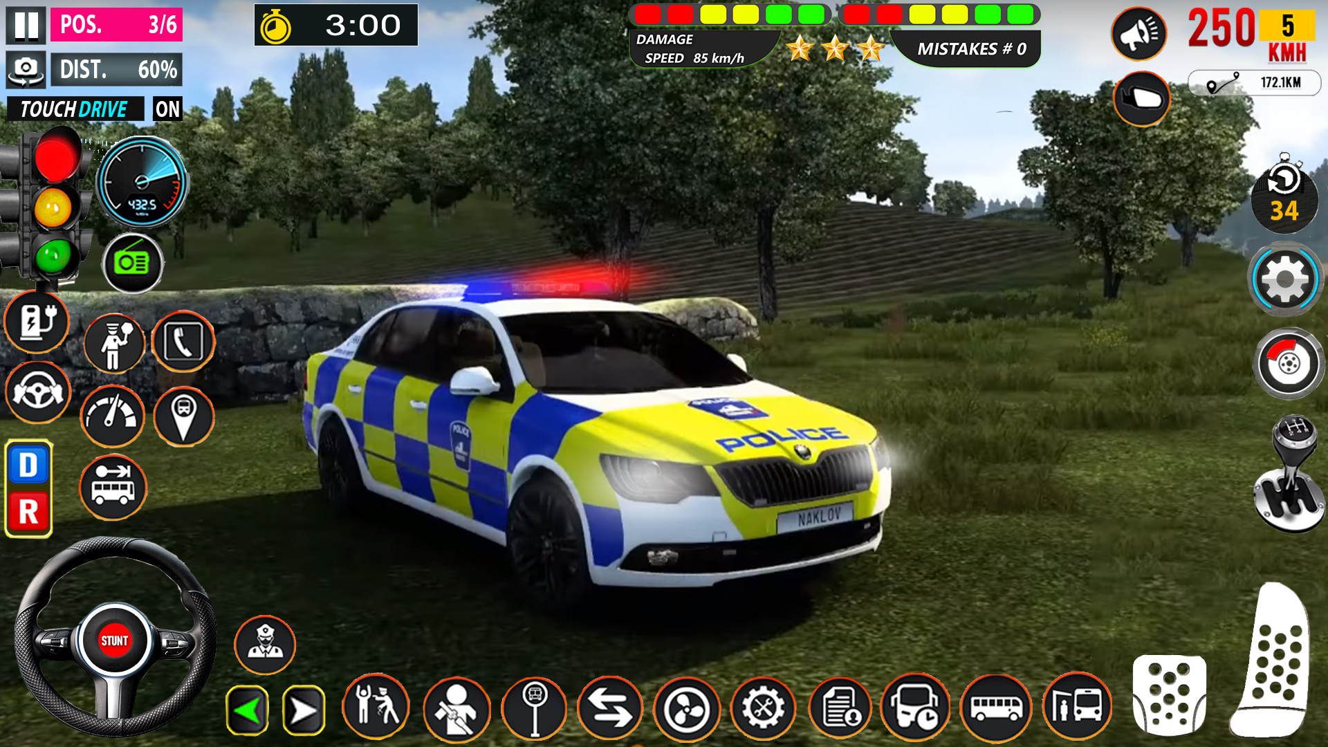 Captura de Tela do Jogo Police Car Parking Police Game