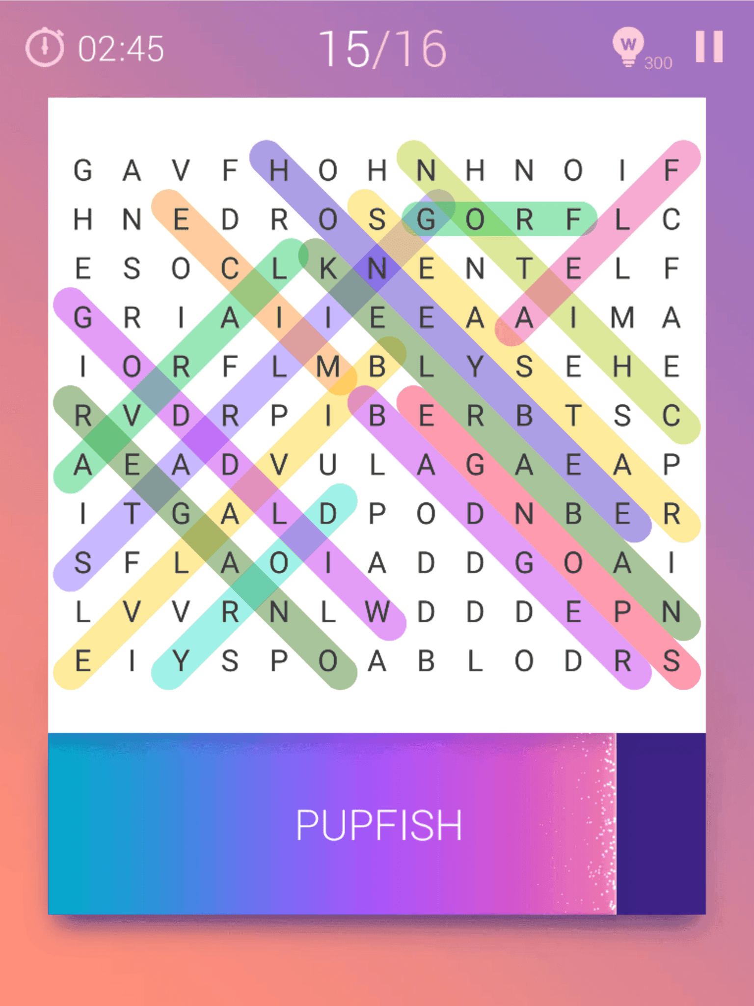 Word Search Puzzleのキャプチャ