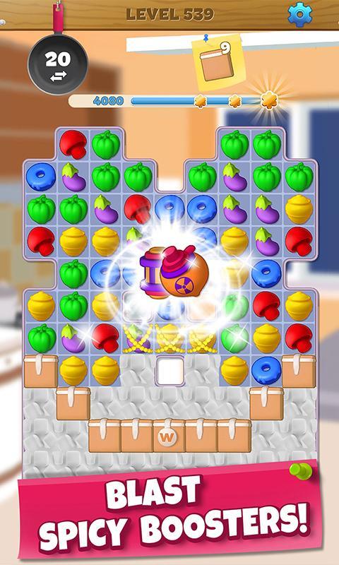 Wonder Chef: Match-3 Puzzle Game遊戲截圖