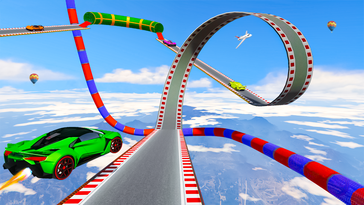 GT Car Parkour Game Sky Racing android iOS apk download for free