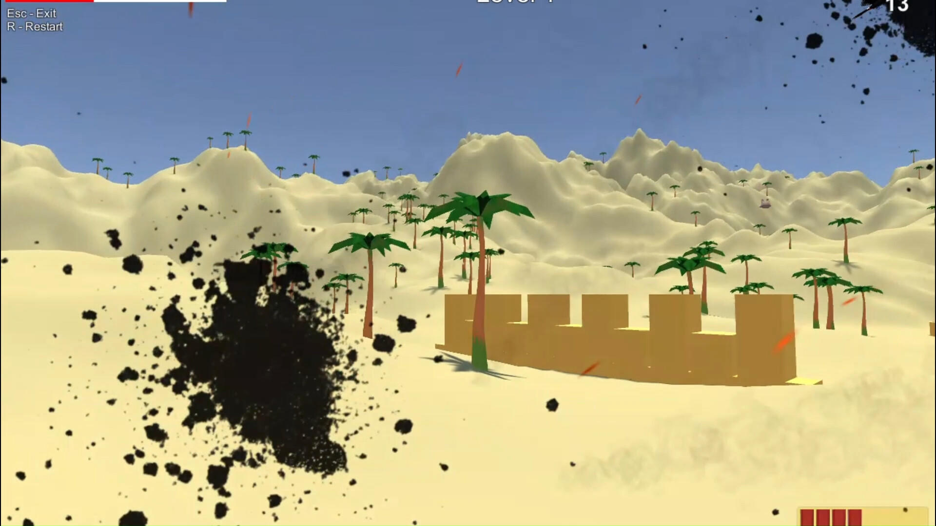 Screenshot 1 of Tucan Rampage: atirador de tempestade de areia 
