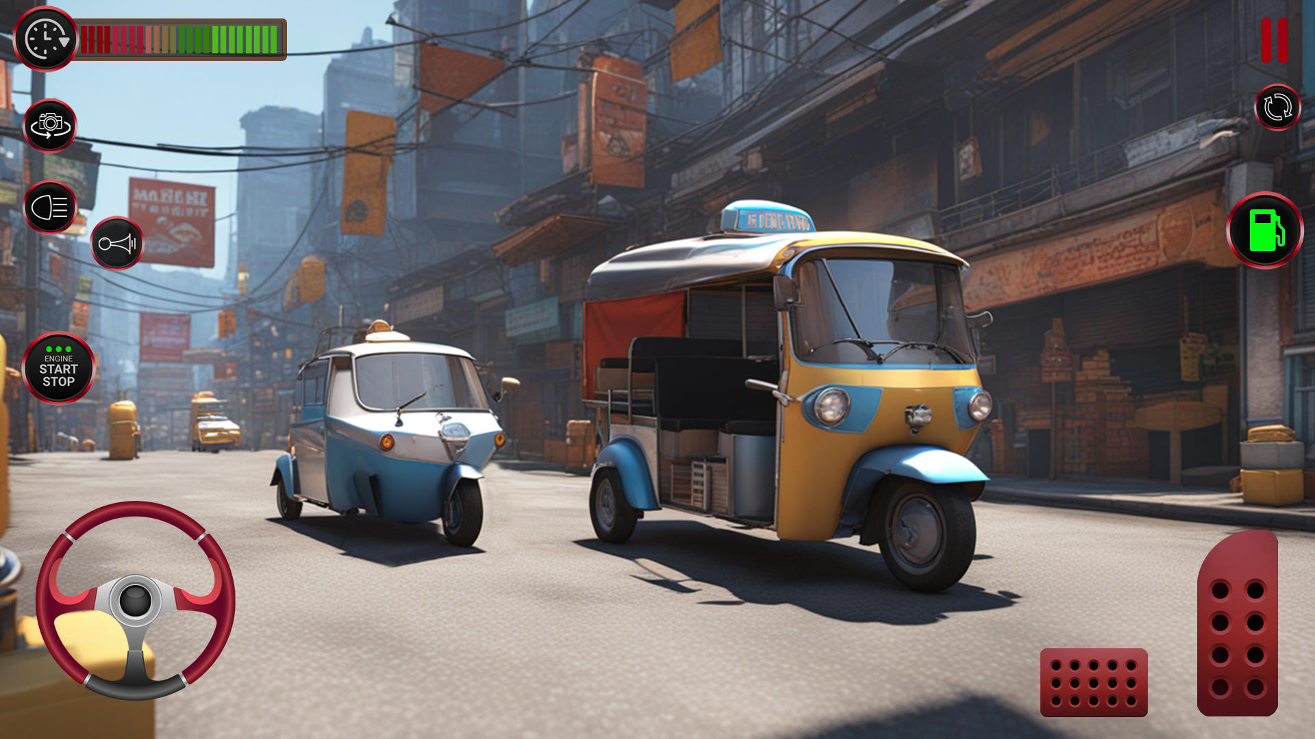 Captura de Tela do Jogo Tuk Tuk Auto Rickshaw 3D