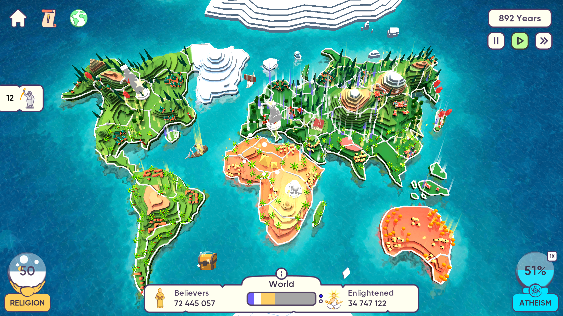 Religion Inc. God Simulator Game Screenshot