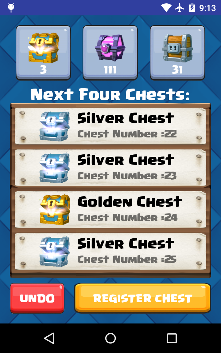 Chest Tracker Game Screenshot