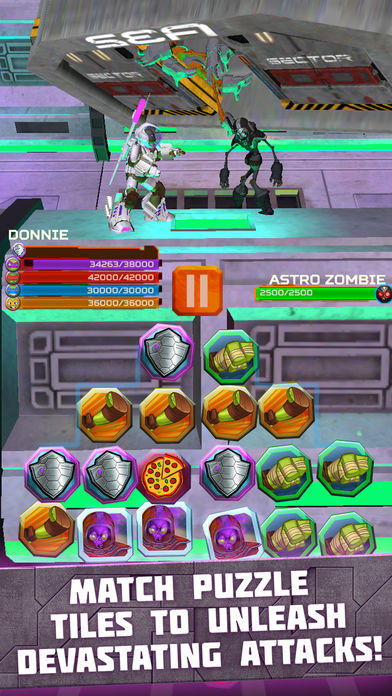 Teenage Mutant Ninja Turtles: Battle Match Game Game Screenshot