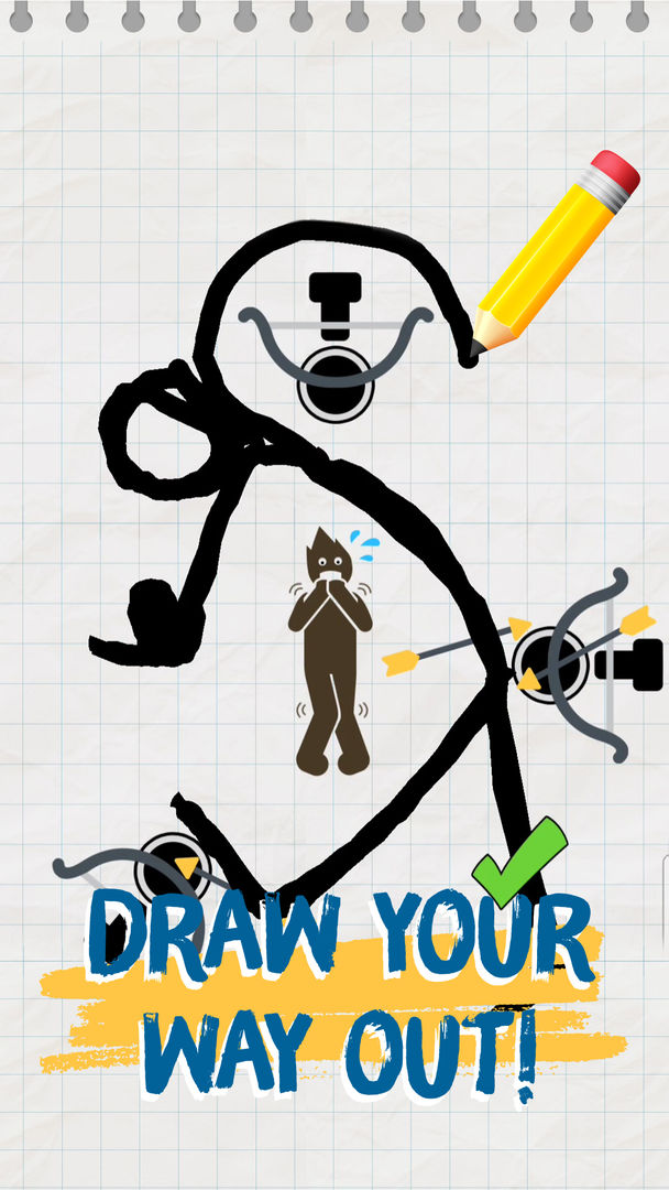 Screenshot of Draw Two Save: Save the man