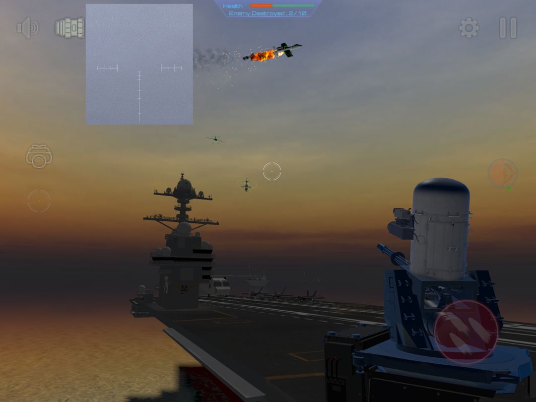 Screenshot of C-RAM Simulator: Air defense