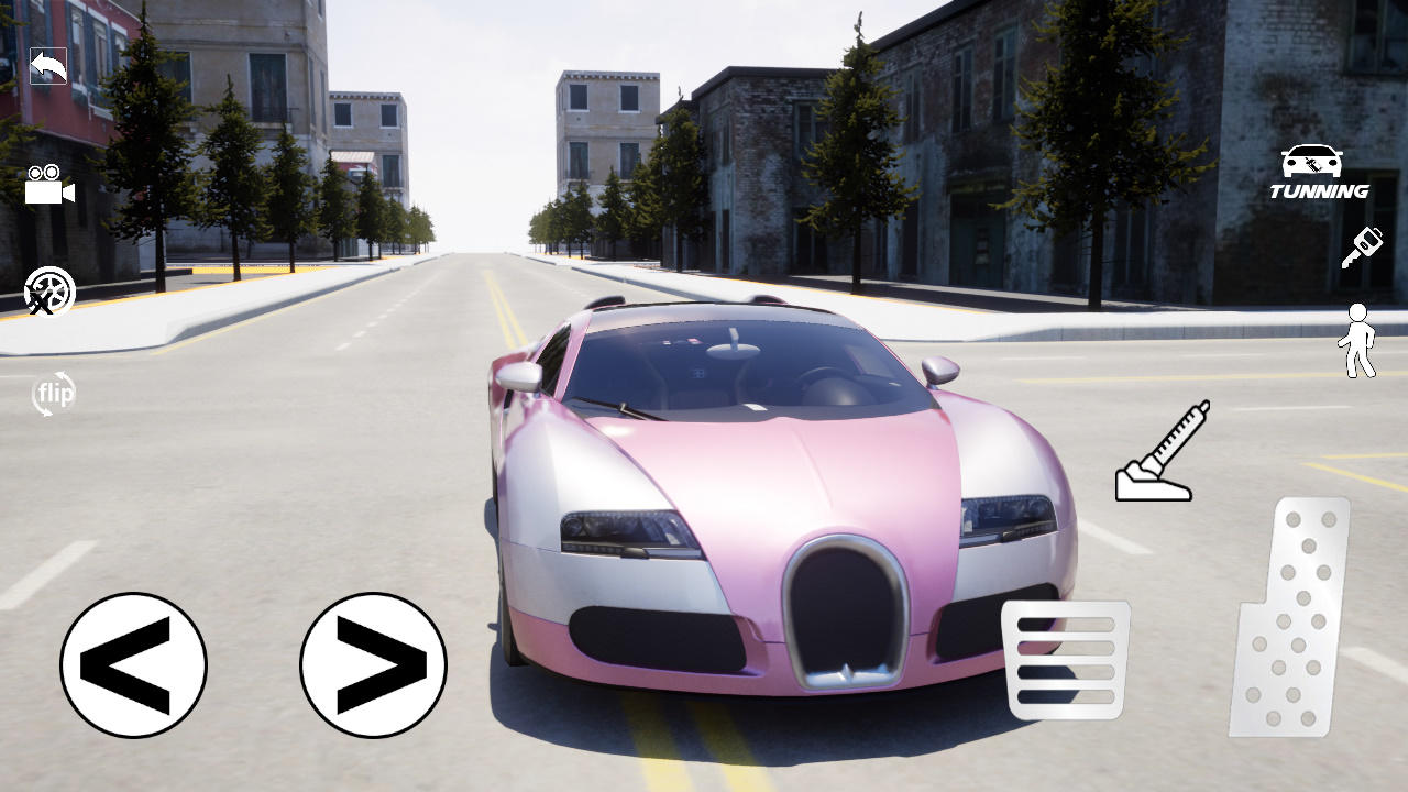 Veyron Car Sim 3D Game Screenshot