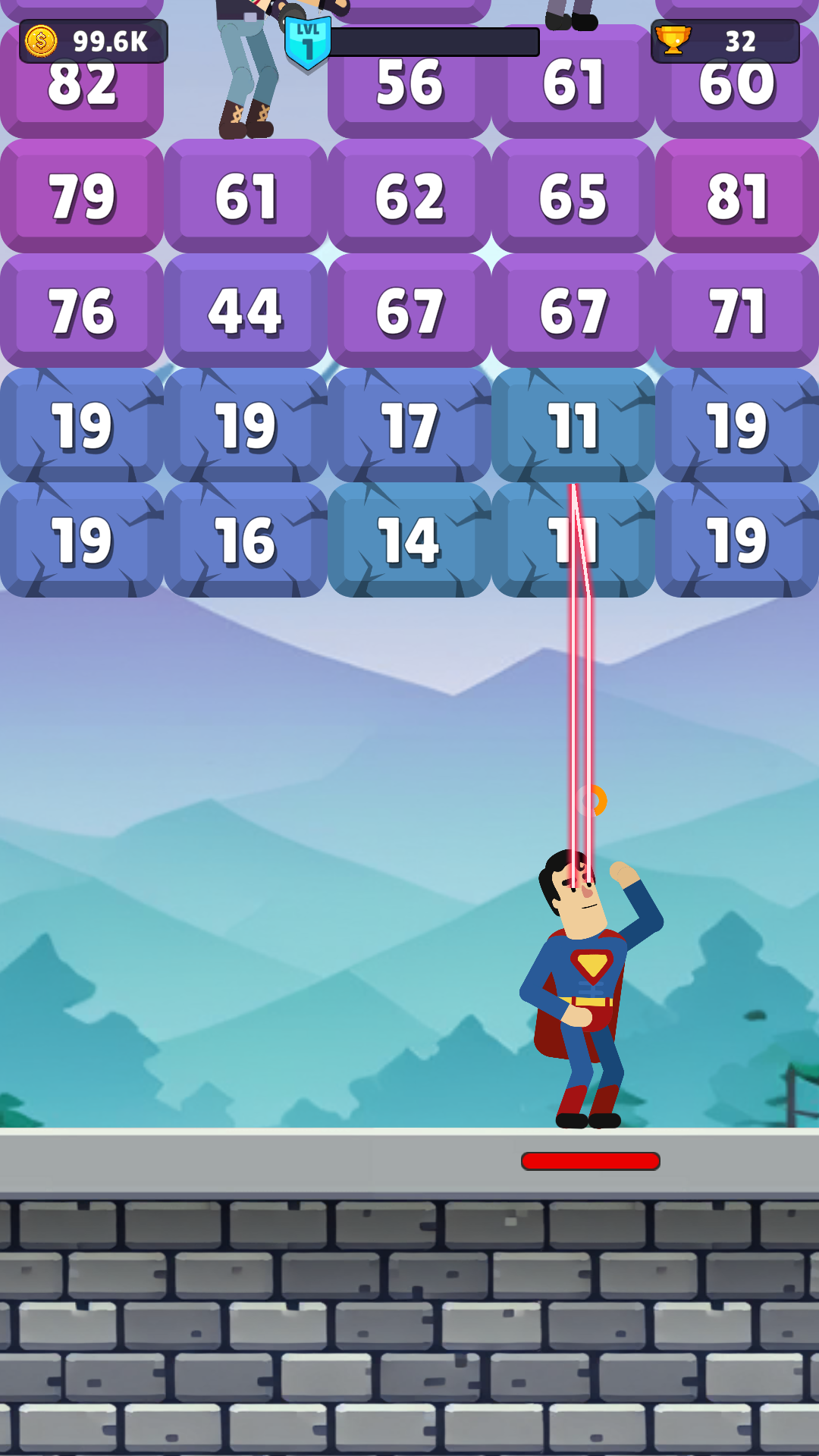 Superhero Blast Game Screenshot