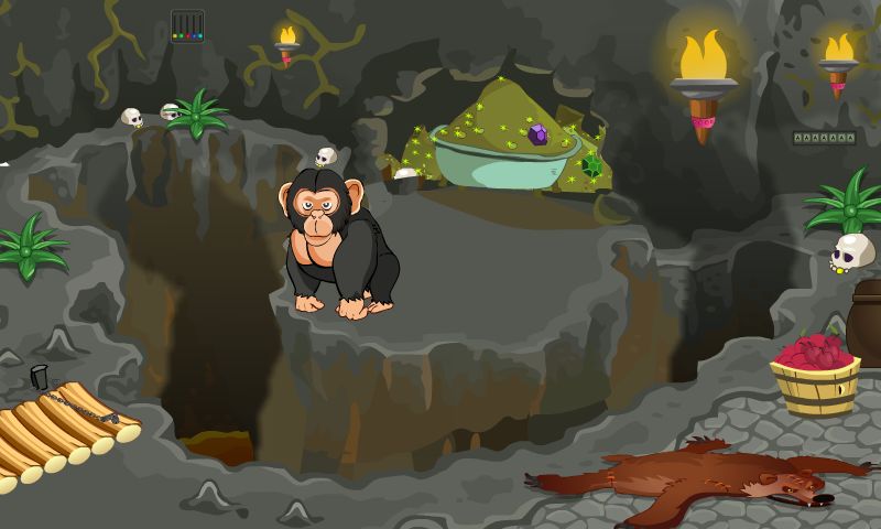 Screenshot of Gorilla Rescue From cave