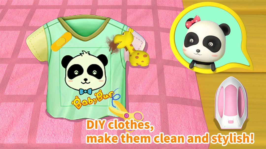 Screenshot of Cleaning Fun - Baby Panda
