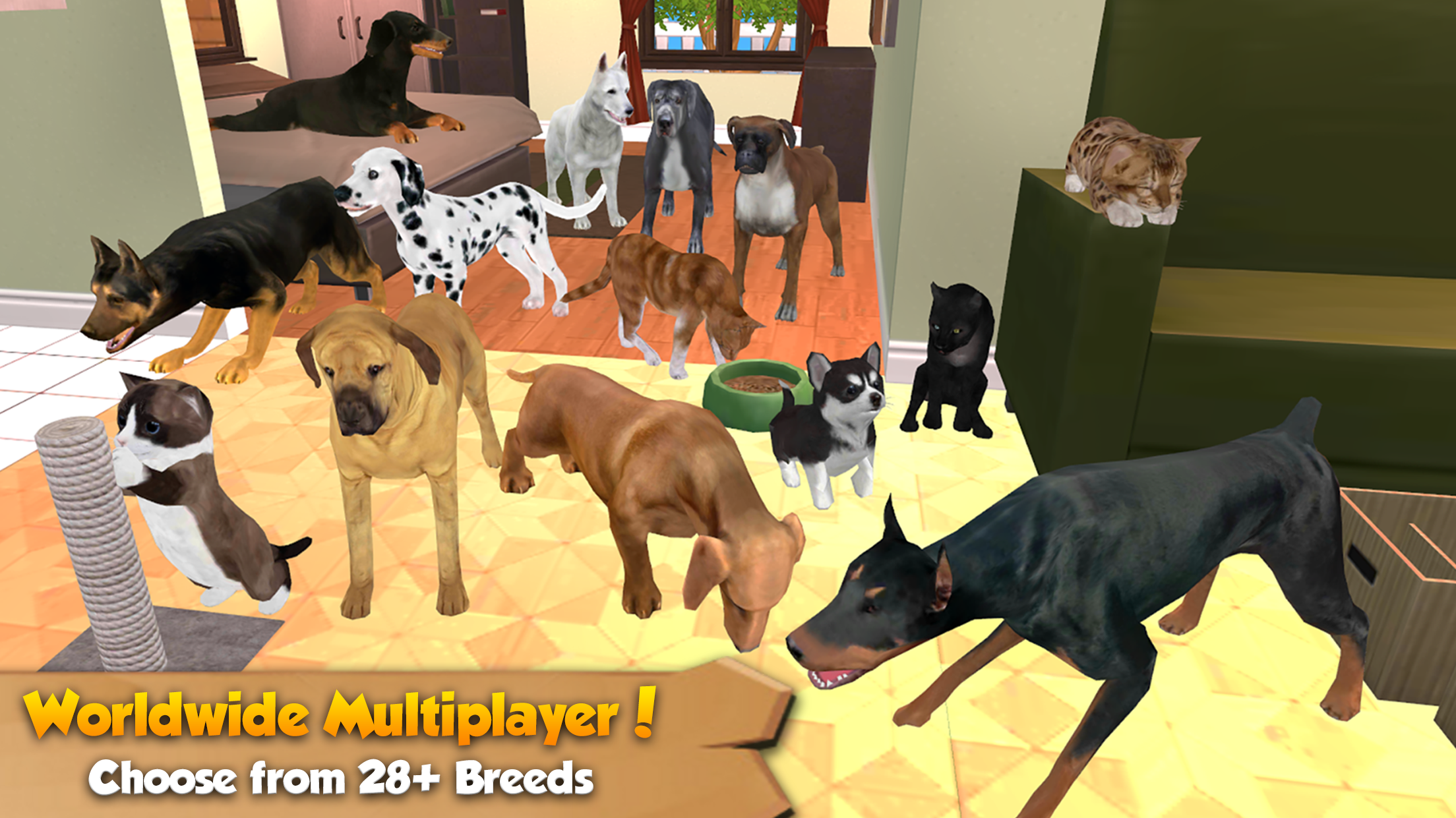 Screenshot 1 of Cat & Dog Online: สัตว์เลี้ยง 1.9