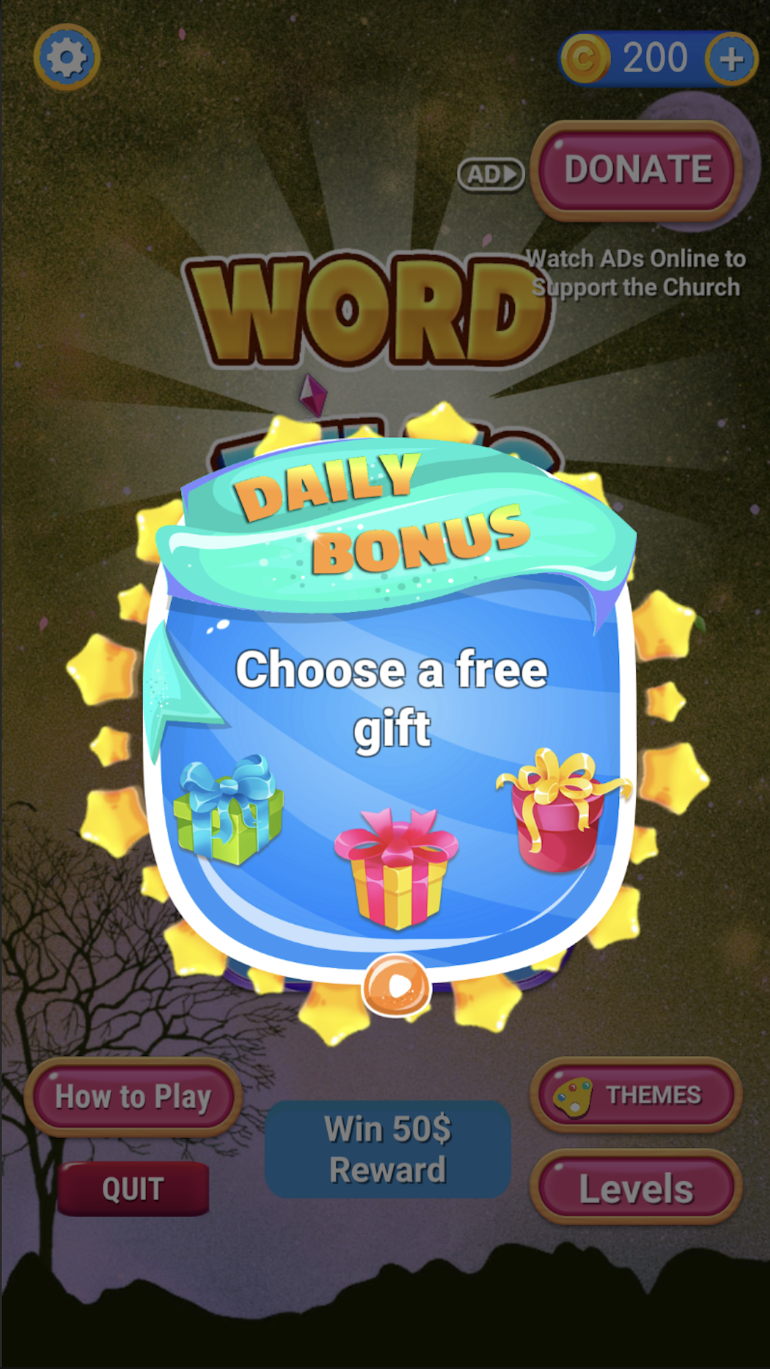Cuplikan Layar Game WORD TILES with Gospel