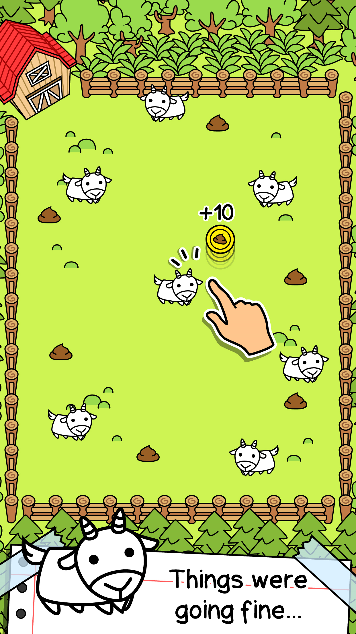 Screenshot 1 of Goat Evolution - Mutant Goat Farm Clicker Game 1.3.54