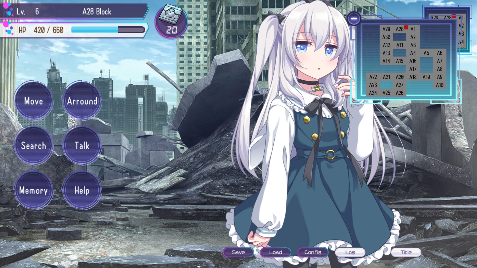 Captura de Tela do Jogo Tale of android after the Apocalypse