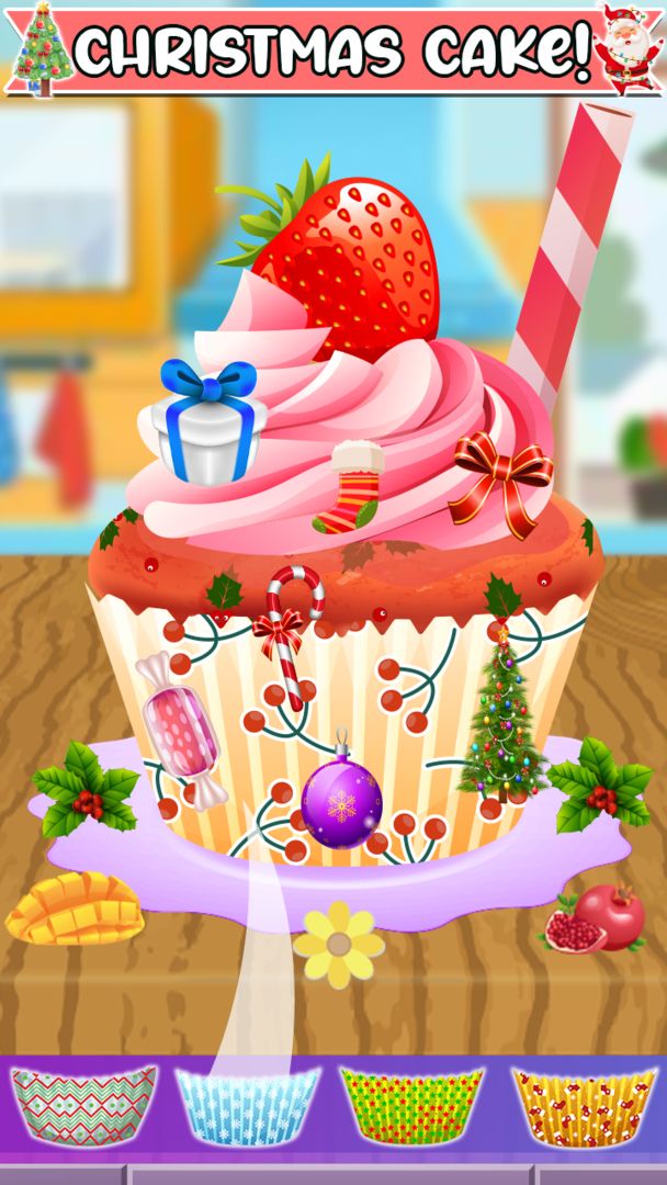School Kids Christmas Cupcakes screenshot game