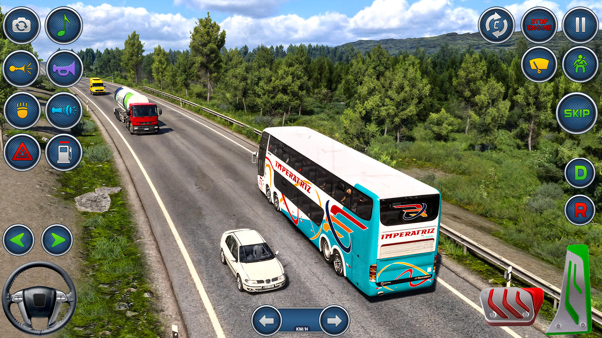 City Bus Driving -Offroad Bus Game Screenshot