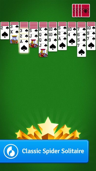 Screenshot of Spider Solitaire MobilityWare