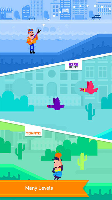 The Bowmasters run - jump Game Screenshot
