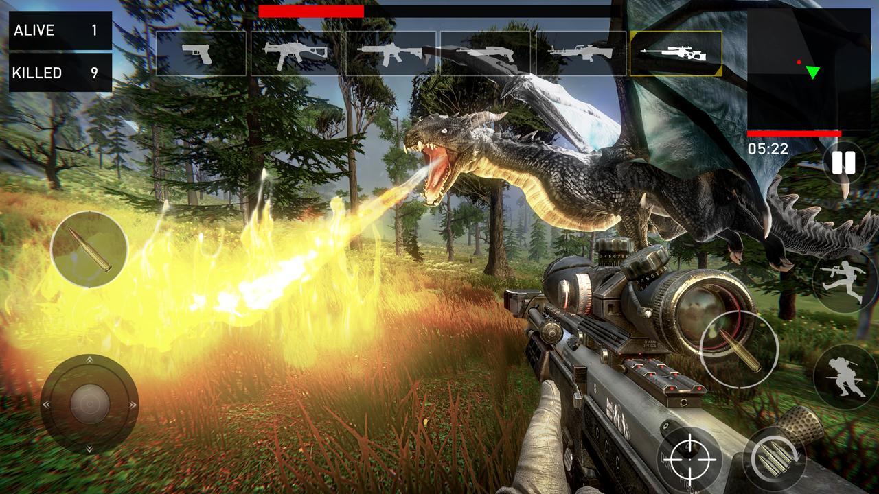 Screenshot 1 of Dragon Hunter 2019 - Real Dragon Games For Free 1.1.3